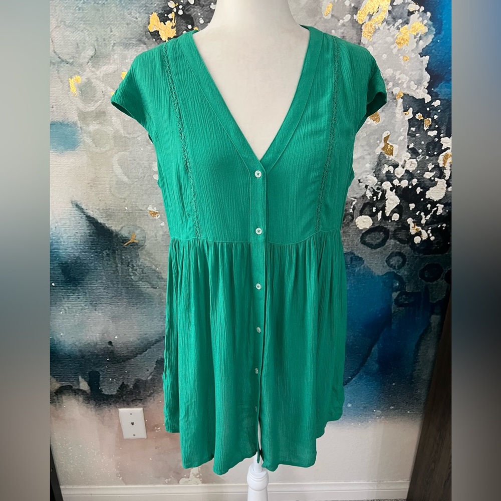 Anthropologie | Vanessa Virginia Kelly Green Dress